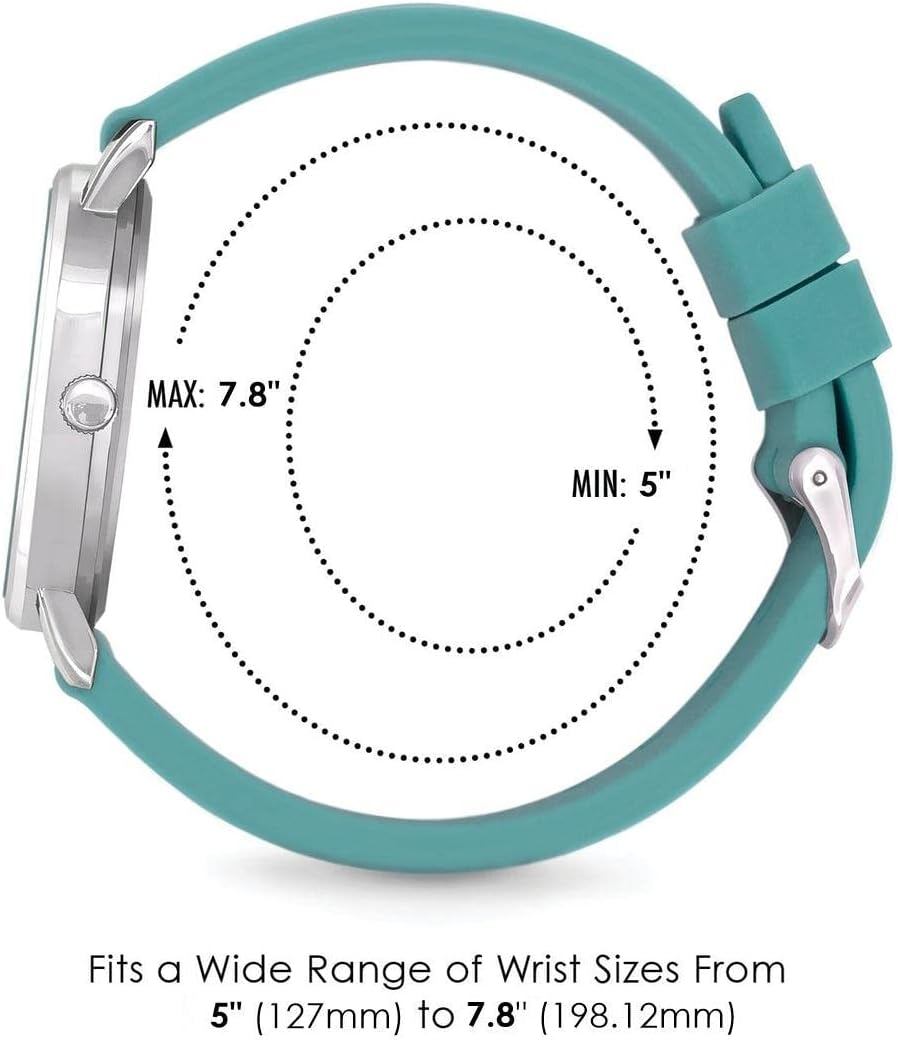 Speidel Original Scrub Watch™ for Nurse, Medical Professionals and Students – Various Medical Scrub Colors, Easy Read Dial, Military Time with Second Hand, Silicone Band, Water Resistant